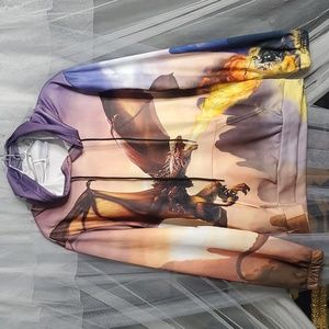 NWOT Dragonfire Hoodie SM Multicolor